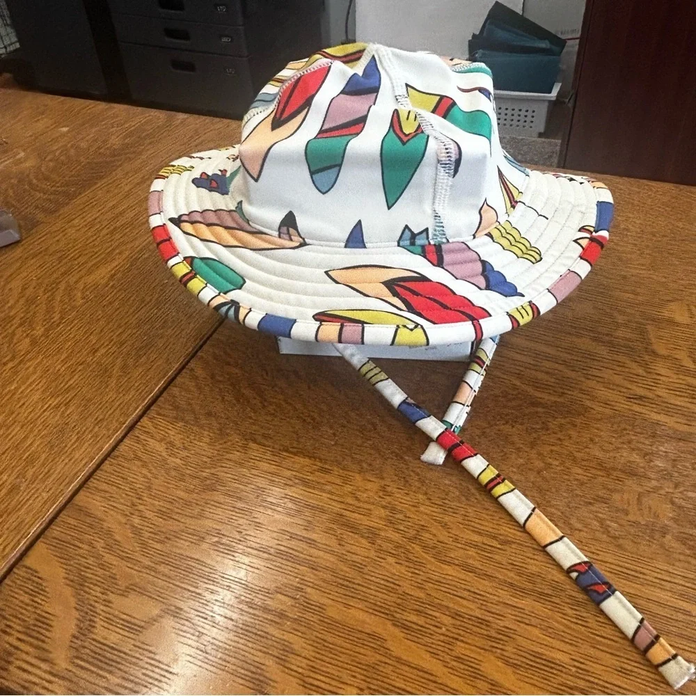 Hanna Andersson Surf’s Up Infant Sun Hat Beach Swim UV XS